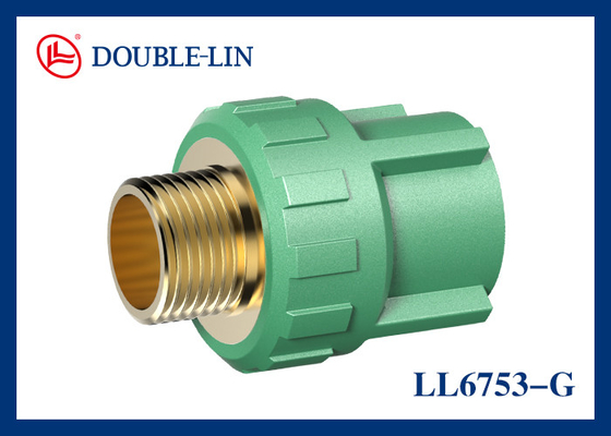 1/2" ถึง 2" ชาย ทองแดง PPR Fitting สําหรับการควบคุมน้ําในครัวเรือน