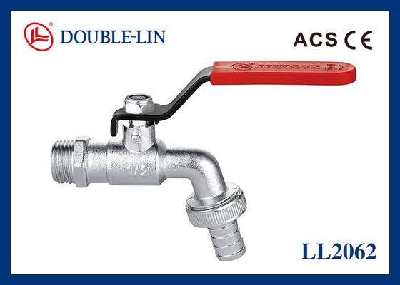 โครมเคลือบ 16 Bar 1/2 "x 1/2" ทองเหลือง Hose Bibcock