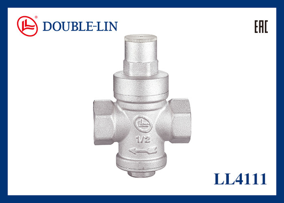 วาล์วลดแรงดัน 1/2" 3/4" PN16 เกลียว ISO228 อุณหภูมิใช้งาน 0℃ ถึง 80℃ แรงดันใช้งาน