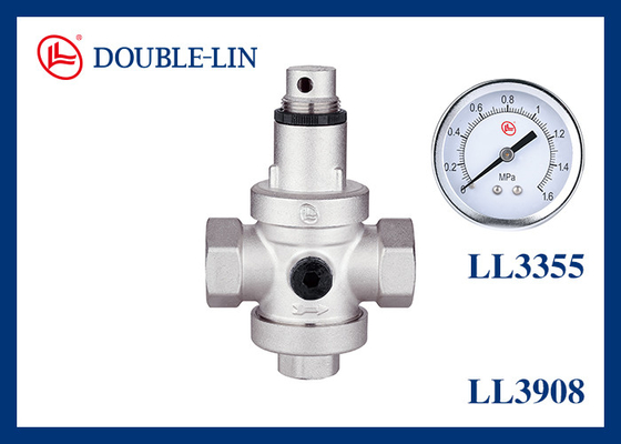 วาล์วลดแรงดันทองเหลือง 1/2 ถึง 2 นิ้ว เกลียว BS2779 232psi