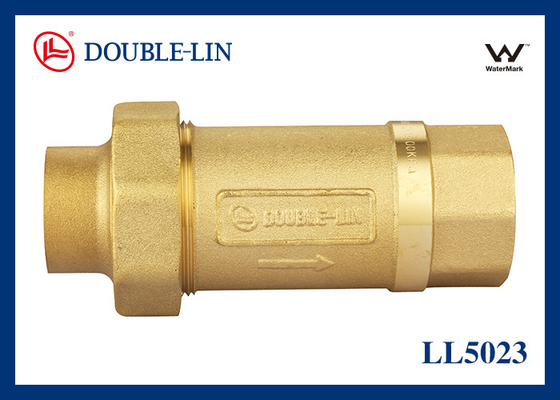 Brass Dual Check Valve 3/4"×3/4" DIN259 Thread 16 Bar 120℃