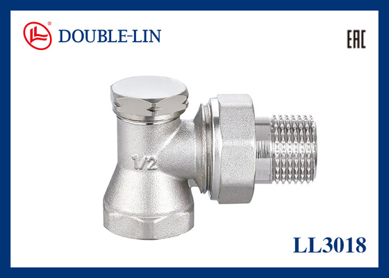BS2779 สายจาก 0 °C ถึง 120 °C อุณหภูมิการทํางาน 10 Bar Angle Lockshield