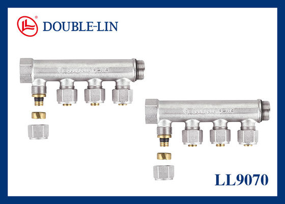 36 มิลลิเมตร 1/2 '× 15 มิลลิเมตรศูนย์กลางระยะห่าง HPB 57-3 ทองแดง manifolds