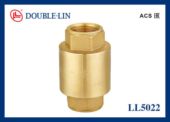 วาล์วกันกลับสปริงทองเหลือง DIN259 ขนาด 2" ตัวเมีย x ตัวเมีย