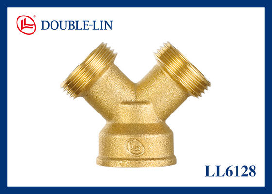 ชาย X ชาย X หญิง 3/4 "ทองแดง Y Connector