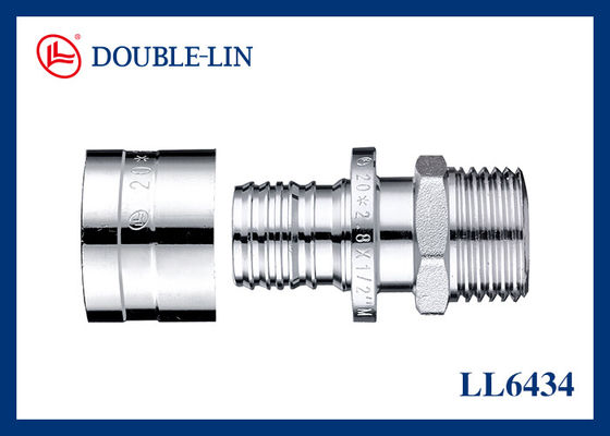 OEM ทองแดง ชายตรงสหภาพ 16 × M3 / 4 " Pex Pipe Fittings