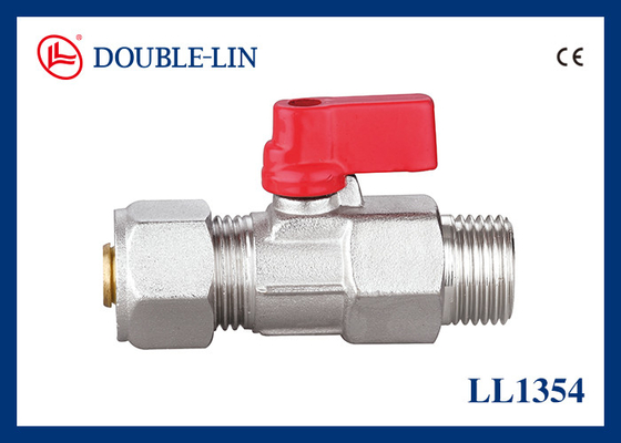 M1/2" X 16-2.0 วาล์วลูกกลมขนาดเล็กทองแดง 16 Bar (232 Psi)