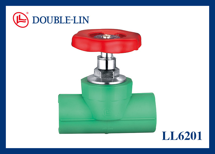 วาล์วหยุดในตัวพร้อมด้ามจับเหล็ก ตัวเมีย x ตัวเมีย แรงดันใช้งาน 20 บาร์ อุณหภูมิใช้งาน -10℃ ถึง 100℃