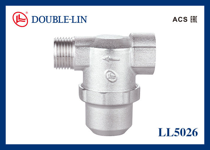 เครื่องกรองสแตนเลส หญิง X ชาย 1" ทองแดง T Strainer