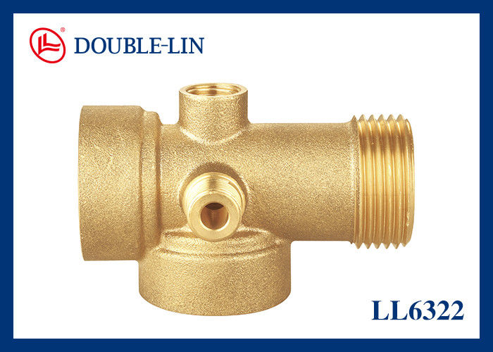 หญิง X หญิง X หญิง X ชาย X ชาย 1 " 5 Way Connector ทองแดง